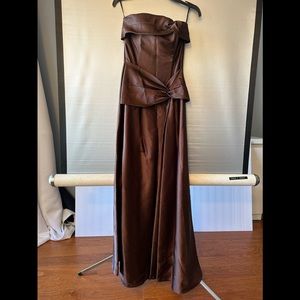 Jessica McClintock copper ball gown